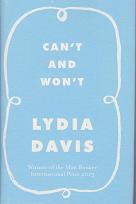 Can't and Won't by Lydia Davis